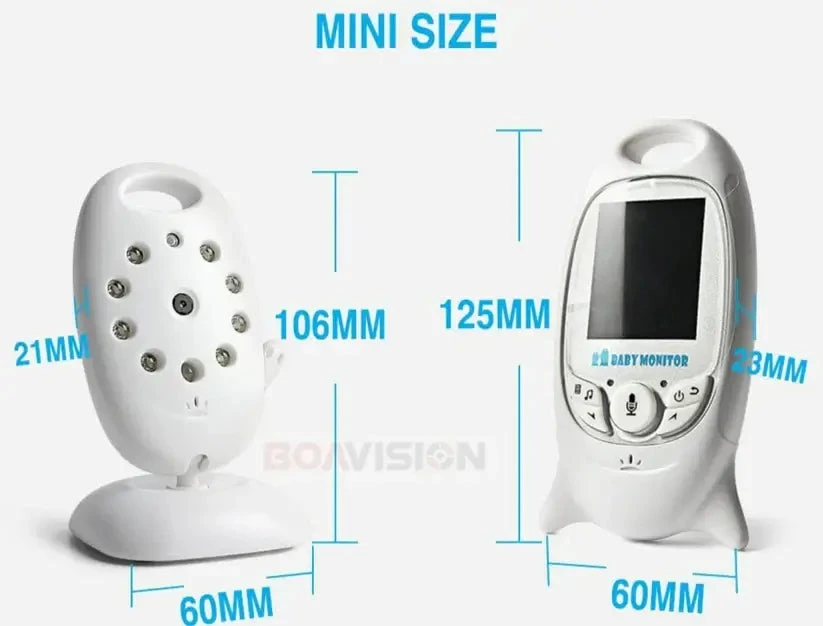 BOAVISION Mini Infant Wireless Baby Monitor | Night Vision & Two-Way Talk 4 BOAVISION Mini Infant Wireless Baby Monitor | Night Vision & Two-Way Talk - Image 4