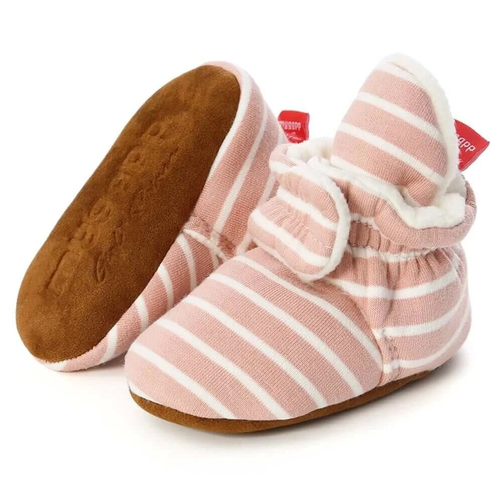 Boy/Girl Shoes With White Strip- Baby Booties Comfortable Soft, Anti-slip, Warm, Infant Shoes 7 Boy/Girl Shoes With White Strip- Baby Booties Comfortable Soft, Anti-slip, Warm, Infant Shoes - Image 7