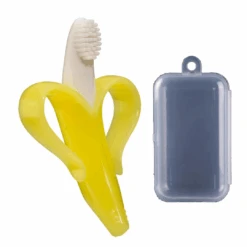 Baby Banana Teether & Toothbrush Toys | Safe & Ergonomic Baby Teether -Baby Products Store bubbatooth teether toothbrush toys baby teether proactive baby baby banana teether i gentle teether for babies i best teether babies 29755801829529
