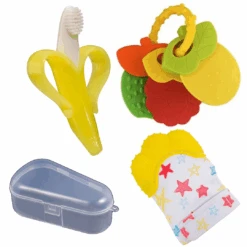 Baby Banana Teether & Toothbrush Toys | Safe & Ergonomic Baby Teether -Baby Products Store bubbatooth teether toothbrush toys cutie teether set baby teether proactive baby baby banana teether i gentle teether for babies i best teether babies 31570650529945