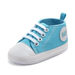 Canvas Baby Sneakers For Boys/Girls -Baby Products Store canvas baby sneakers for boys girls skyblue baby 0 6 months china proactive baby 38567696924914