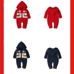 ProactiveBaby Christmas Newborn Baby Romper I Animal Reindeer Cartoon Printed Hooded Romper -Baby Products Store christmas newborn baby romper boy girls pajamas animal cartoon romper hooded pyjama elk costumes toddler cosplay clothes proactive baby 36674220228850