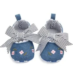 ComfyBaby Cute Baby Girl Shoes With Pretty Floral Embroidery