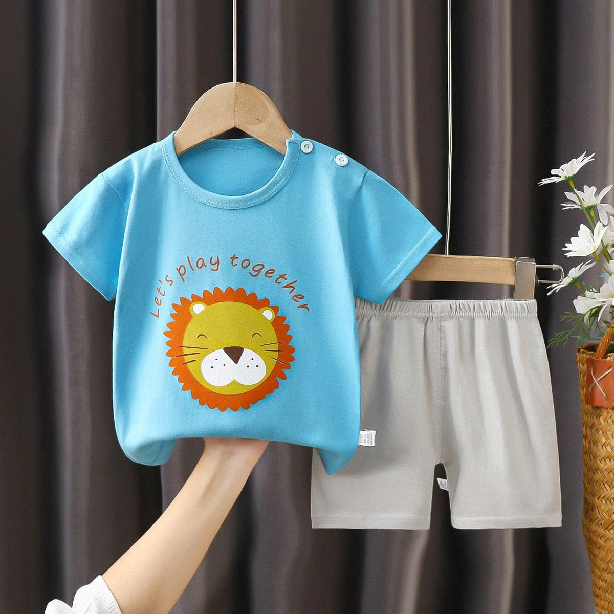 CoolPrint Stylish Summer Baby Boy T-Shirt & Pant Combo 6 CoolPrint Stylish Summer Baby Boy T-Shirt & Pant Combo - Image 6
