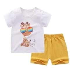 CoolPrint Unique Summer Baby Boy T-Shirt & Pant Combination Clothes -Baby Products Store coolprint unique summer baby boy t shirt pant combination clothes proactive baby 40159952634098