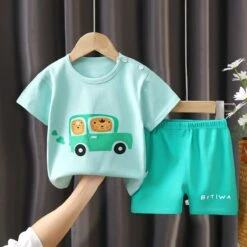 CoolPrint Unique Summer Baby Boy T-Shirt & Pant Combination Clothes -Baby Products Store coolprint unique summer baby boy t shirt pant combination clothes tiger family 2t proactive baby 40159952273650