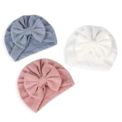 Cute Looking Big Bow Knitted Beanies For Baby Girls -Baby Products Store cute looking big bow knitted beanies for baby girls baby headband proactive baby 40326162481394