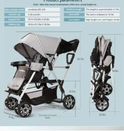 CynaBaby™ Double Stroller For Twins With Cozy Comfort At Discounted Price -Baby Products Store cynababy double stroller for twins with cozy comfort at discounted price proactive baby 36987401502962