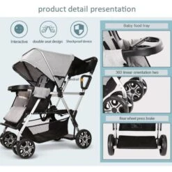 CynaBaby™ Double Stroller For Twins With Cozy Comfort At Discounted Price -Baby Products Store cynababy double stroller for twins with cozy comfort at discounted price proactive baby 36987402453234