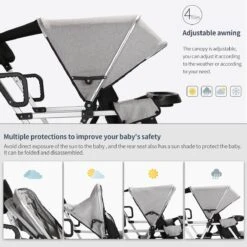 CynaBaby™ Double Stroller For Twins With Cozy Comfort At Discounted Price -Baby Products Store cynababy double stroller twins with cozy proactive baby 36861120807154