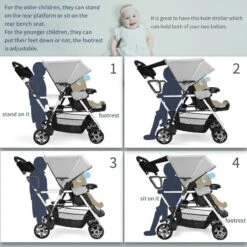 CynaBaby™ Double Stroller For Twins With Cozy Comfort At Discounted Price -Baby Products Store cynababy double stroller twins with cozy proactive baby 36861121069298