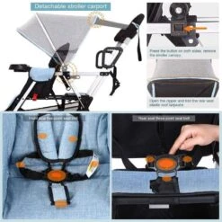 Cynebaby™ Baby Stroller For 2 Babies - Grey -Baby Products Store cynebaby baby stroller for 2 babies grey baby pram stroller proactive baby cynebaby baby stroller for 2 babies grey i baby stroller for 2 babies online 31494942064793