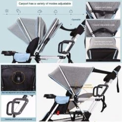 Cynebaby™ Baby Stroller For 2 Babies - Grey -Baby Products Store cynebaby baby stroller for 2 babies grey baby pram stroller proactive baby cynebaby baby stroller for 2 babies grey i baby stroller for 2 babies online 31570835439769