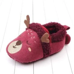 Baby Adorable Shoes In DeerDesign For Age 0-18 Months -Baby Products Store deer infant adorable winter shoes dark pink 0 6 months baby footwear proactive baby baby adorable shoes i buy cute baby winter shoes for age 0 18 months 31774423875737