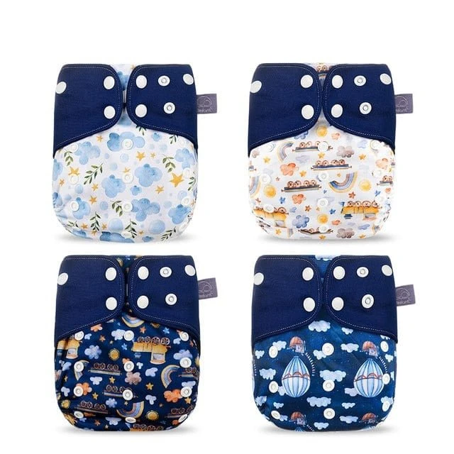 Elinfant™ Washable & Reusable Newborn Baby Diapers 4 Elinfant™ Washable & Reusable Newborn Baby Diapers - Image 4