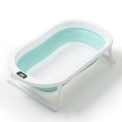 Foldable Baby Bath Tub With Temperature Sensor | Travel Baby Bath Tub -Baby Products Store foldable baby bathtub with temperature sensor portable baby bath tub bath tub light green proactive baby 37141477163250