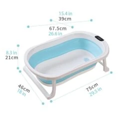 Foldable Baby Bath Tub With Temperature Sensor | Travel Baby Bath Tub -Baby Products Store foldable baby bathtub with temperature sensor portable baby bath tub proactive baby 37141475950834