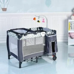 Foldable Travel Baby Crib Playpen I Infant Bassinet Bed With Mosquito Net 12 Foldable Travel Baby Crib Playpen I Infant Bassinet Bed With Mosquito Net -Baby Products Store foldable travel baby crib playpen infant bassinet bed mosquito net music w bag proactive baby 36957664477426