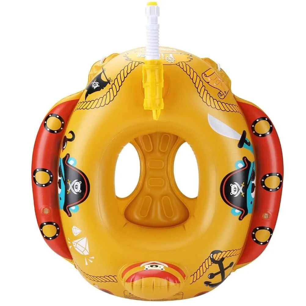 Toddler Inflatable Pirate Boat Pool Float With Built-in Squirt Gun 2 Toddler Inflatable Pirate Boat Pool Float With Built-in Squirt Gun - Image 2