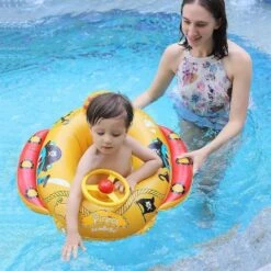 Toddler Inflatable Pirate Boat Pool Float With Built-in Squirt Gun 13 Toddler Inflatable Pirate Boat Pool Float With Built-in Squirt Gun -Baby Products Store free swimming baby inflatable swim float seat proactive baby 37140264747250