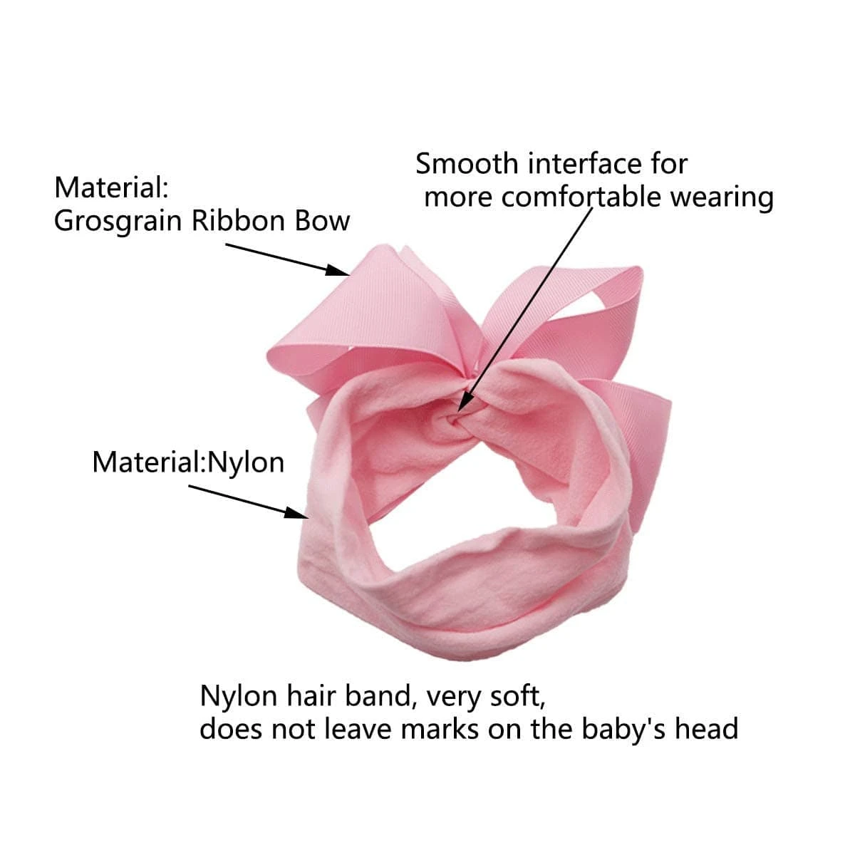 Grosgrain Baby Girl Bow Headbands For Newborns Babies Age 0-36 Months 12 Grosgrain Baby Girl Bow Headbands For Newborns Babies Age 0-36 Months - Image 12