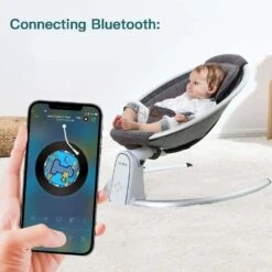 HotMom™ Bluetooth Baby Rocker | Electric Baby Bouncer For Infant -Baby Products Store hotmom bluetooth baby rocker baby swinging chair proactive 14