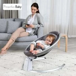 HotMom™ Bluetooth Baby Rocker | Electric Baby Bouncer For Infant -Baby Products Store hotmom bluetooth baby rocker baby swinging chair proactive 16