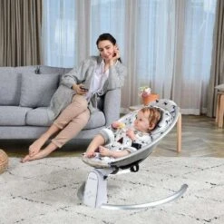 HotMom™ Bluetooth Baby Rocker | Electric Baby Bouncer For Infant -Baby Products Store hotmom bluetooth baby rocker baby swinging chair proactive 3