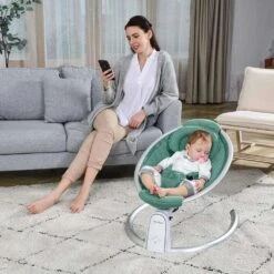HotMom™ Bluetooth Baby Rocker | Electric Baby Bouncer For Infant -Baby Products Store hotmom bluetooth baby rocker baby swinging chair proactive 6
