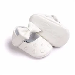 Leather Girl Baby Shoes-Bow Fringe, Soft Soled, Non-slip Footwear -Baby Products Store leather girl baby shoes bow fringe soft soled non slip footwear baby footwear proactive baby 40076148900082