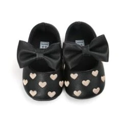 Leather Girl Baby Shoes-Bow Fringe, Soft Soled, Non-slip Footwear -Baby Products Store leather girl baby shoes bow fringe soft soled non slip footwear black 0 6 months baby footwear proactive baby 40076141953266