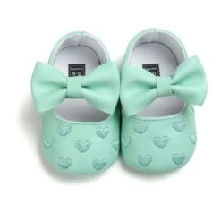 Leather Girl Baby Shoes-Bow Fringe, Soft Soled, Non-slip Footwear -Baby Products Store leather girl baby shoes bow fringe soft soled non slip footwear green 0 6 months baby footwear proactive baby 40076141691122