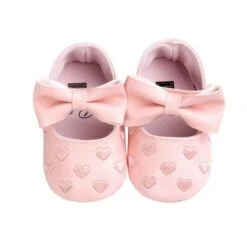 Leather Girl Baby Shoes-Bow Fringe, Soft Soled, Non-slip Footwear -Baby Products Store leather girl baby shoes bow fringe soft soled non slip footwear pink 0 6 months baby footwear proactive baby 40076140839154