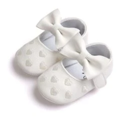 Leather Girl Baby Shoes-Bow Fringe, Soft Soled, Non-slip Footwear -Baby Products Store leather girl baby shoes bow fringe soft soled non slip footwear white 0 6 months baby footwear proactive baby 40076142182642