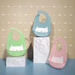 LoveBaby™ Silicone Bibs Cat Design I Waterproof Baby Bib I Baby Bibs Set -Baby Products Store lovebaby silicone bibs cat baby bibs proactive baby lovebaby silicone bibs i cute baby silicon bibs for baby dinning set 31576273977497