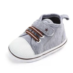 LoveTheRoad Infant Boys/Girls Star/Strip Canvas Shoes- Soft Sole, Anti-Slip & Strong Shoes -Baby Products Store lovetheroad infant boys girls star strip canvas shoes soft sole anti slip strong shoes baby toddler proactive baby 40087778001138