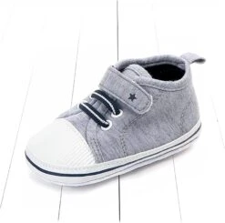 LoveTheRoad Infant Boys/Girls Star/Strip Canvas Shoes- Soft Sole, Anti-Slip & Strong Shoes -Baby Products Store lovetheroad infant boys girls star strip canvas shoes soft sole anti slip strong shoes baby toddler proactive baby 40087778459890