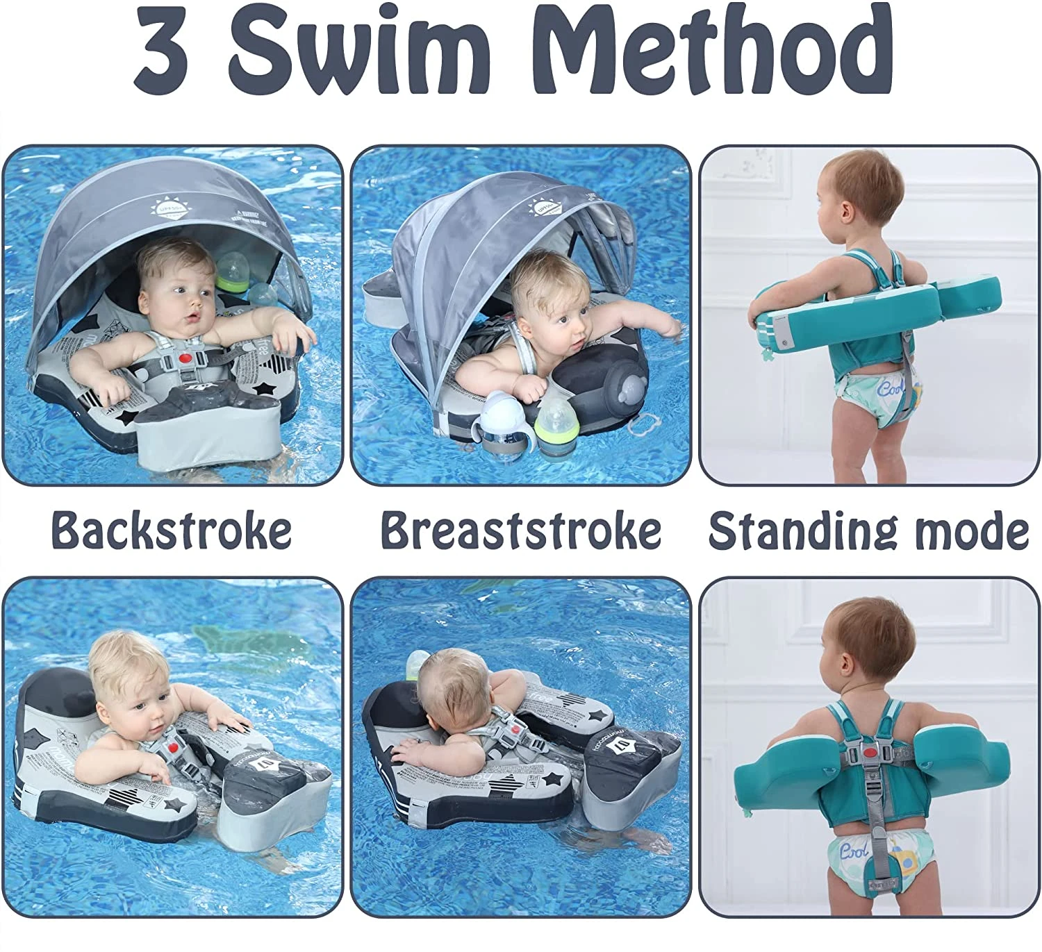 Mambobaby™ Baby Float With Sun Canopy - Airplane Variant 10 Mambobaby™ Baby Float With Sun Canopy - Airplane Variant - Image 10