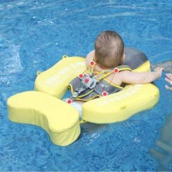 Mambobaby Float For Newborn/Toddler Swimming Float With Canopy - Yellow Duck -Baby Products Store mambobaby baby swim float with canopy non inflatable solid baby float soft2