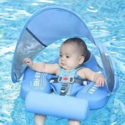 MamboBaby™ Baby Swim Float With Sun-Shade Canopy Age 3-24 Months - Insect Variant -Baby Products Store mambobaby elephant swim float baby float for swimming pool proactive baby non inflatable baby float with sunshade canopy infant pool swim trainer 30799370518681