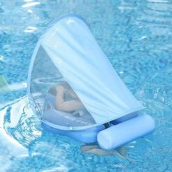 MamboBaby™ Baby Swim Float With Sun-Shade Canopy Age 3-24 Months - Insect Variant -Baby Products Store mambobaby elephant swim float baby float for swimming pool proactive baby non inflatable baby float with sunshade canopy infant pool swim trainer 30799370780825