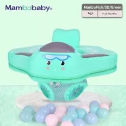 MamboBaby™ Infant/Toddler Baby Seat Ring Pool Float For Age 3-18 Months -Baby Products Store mambobaby infant toddler baby seat ring pool float for age 3 18 months green fish baby float for swimming pool proactive baby 37111129014514