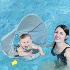 MamboBaby™ Car Baby Swim Float For Age 0-24 Months -Baby Products Store mambobaby koala swim float cute koala baby float for swimming pool proactive baby baby float for pool with sunshade canopy infant toddler swim trainer 31573272264857