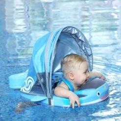 MamboBaby™ New Narwhal Swim Float For Age 3-24 Months -Baby Products Store mambobaby new narwhal swim float baby float for swimming7