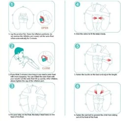 Mambobaby Self-Inflatable Baby Float With Canopy - Special Edition -Baby Products Store mambobaby self inflatable baby float with canopy special edition proactive baby 37167324692722