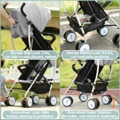CynaBaby™ New Variant Light-Weight Baby Stroller -Baby Products Store multifunctional lightweight and compact travel folding stroller high landscape stroller newborn stroller proactive baby 36856757780722