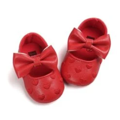 MUPLY Leather Girl Baby Shoes-Bow Fringe, Soft Soled, Non-slip Footwear -Baby Products Store muply leather girl baby shoes bow fringe soft soled non slip footwear red 0 6 months baby footwear proactive baby 40171898863858