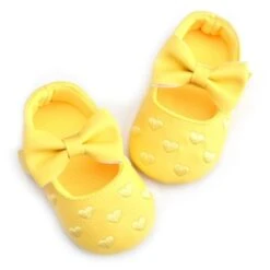 MUPLY Leather Girl Baby Shoes-Bow Fringe, Soft Soled, Non-slip Footwear