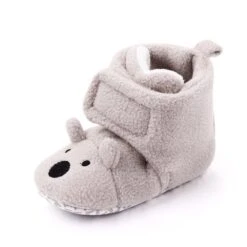 MYGGPP Babies First Walker Booties - Cotton Comfort, Soft, Anti-slip Infant Warm Boots -Baby Products Store myggpp babies first walker booties cotton comfort soft anti slip infant warm boots gray 11cm 4 33 in 0 proactive baby 38195074466034