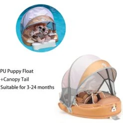 New Mambobaby Non-Inflatable Float With Canopy For Infant